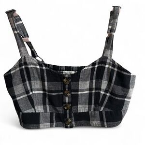 Plaid crop top